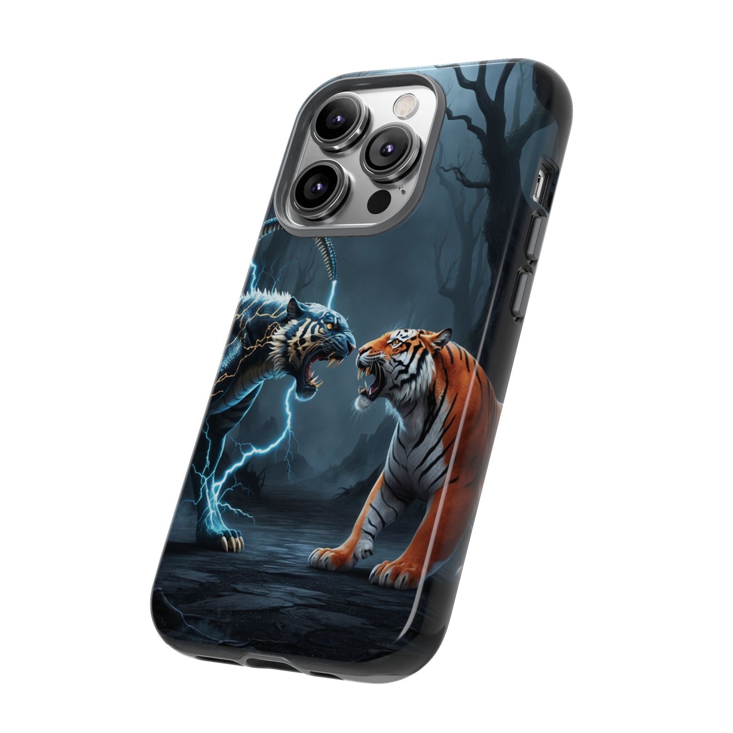 Phone Case - Lion vs Alien Tough Case