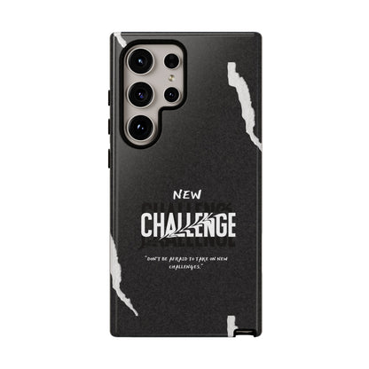 motivational new challenge phone Cases