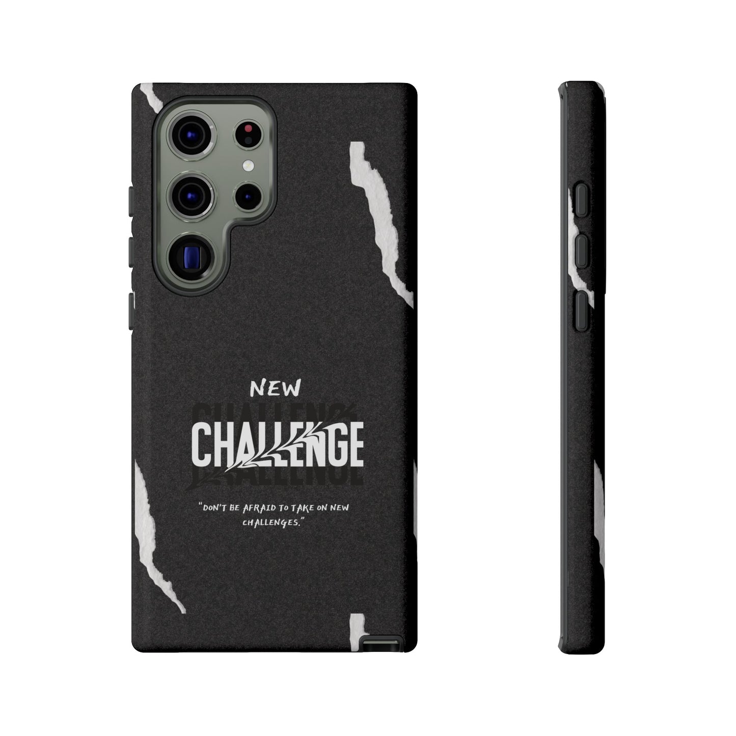 motivational new challenge phone Cases