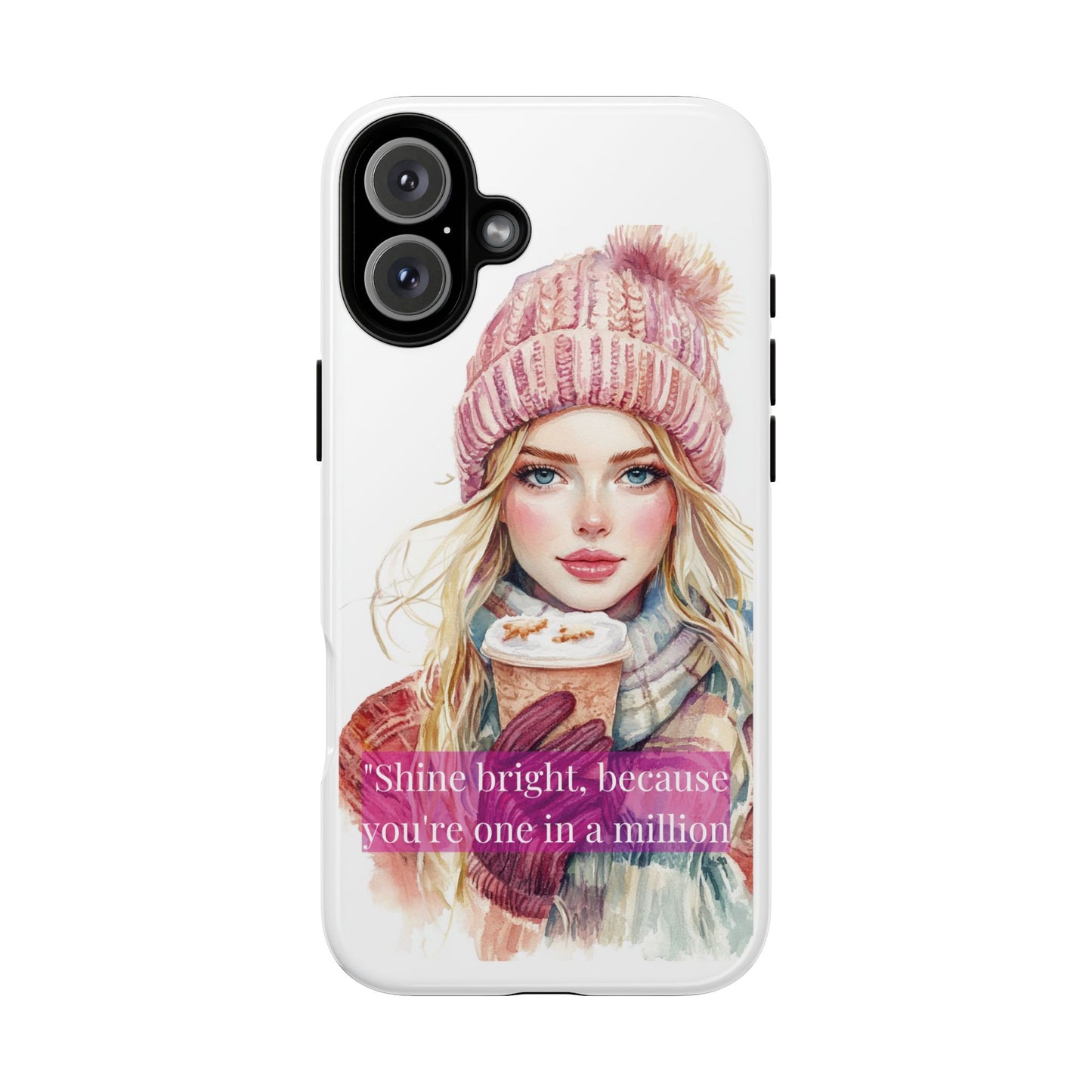 Phone Case - Girls Motivation Beautiful Shine Bright Tough Case