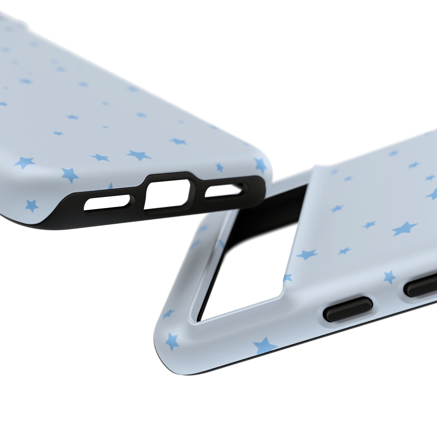 Phone Case - Blue Star in Light Blue Background Design