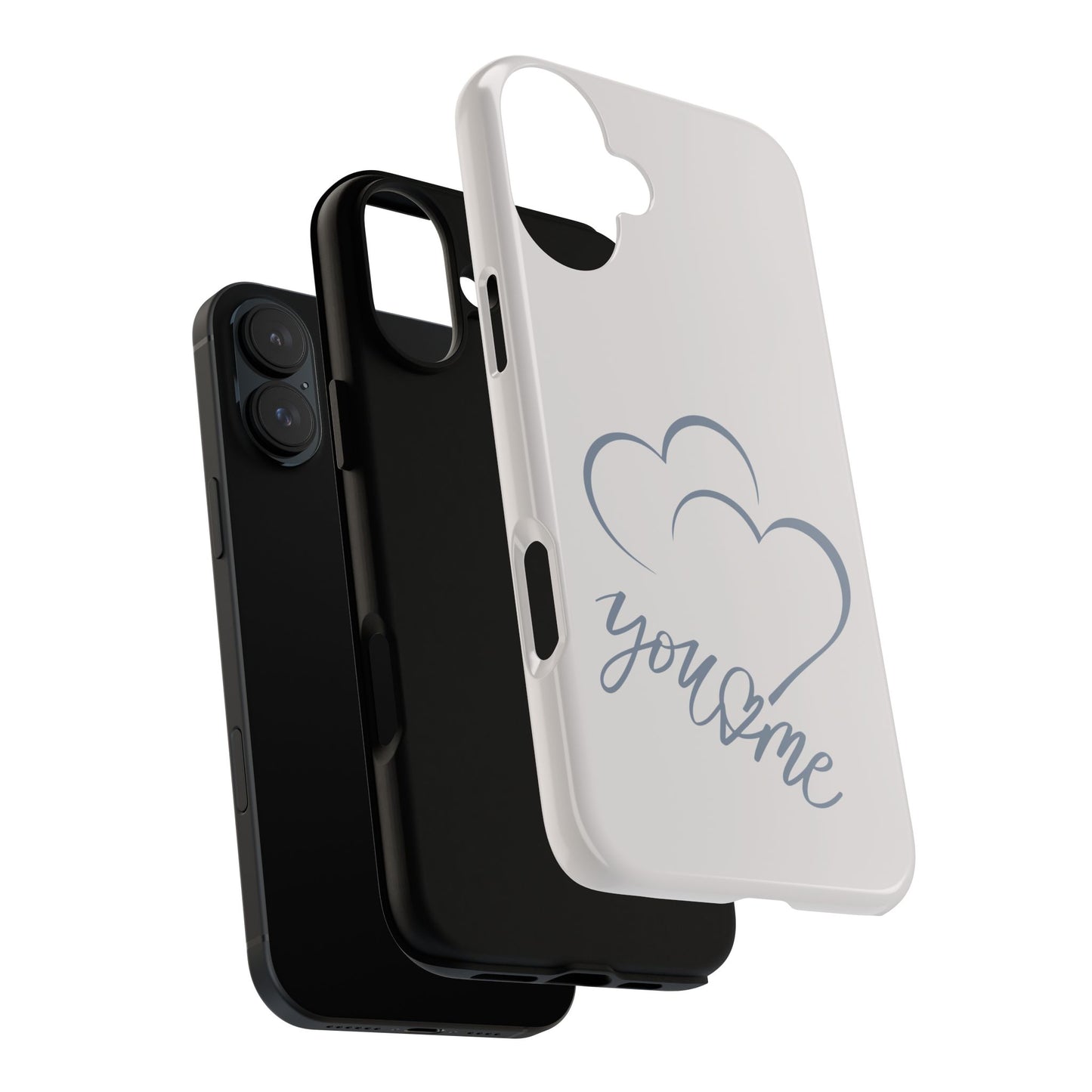 Phone Cases you and me 2 hearts Tough Cases