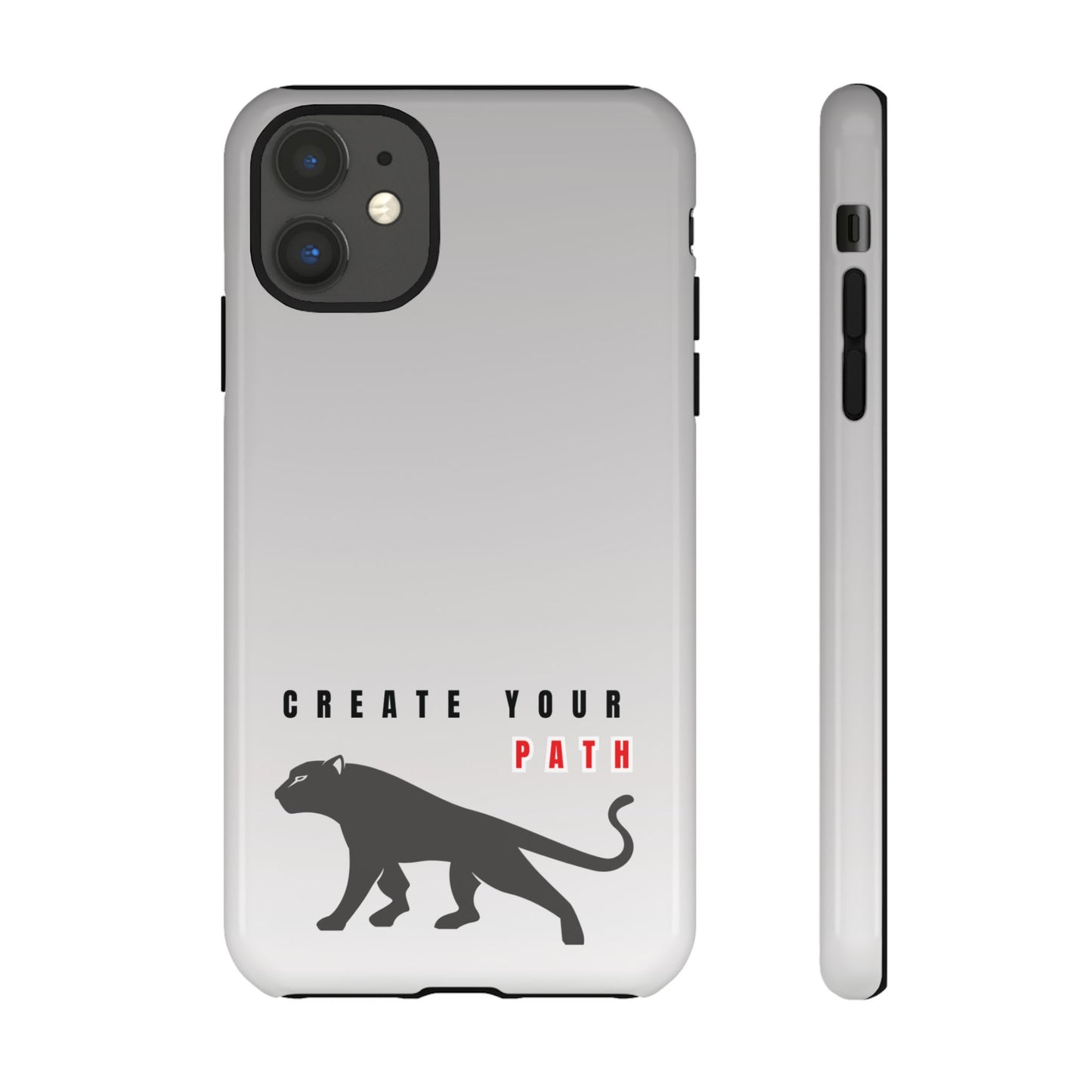 Tough Cases - Create Your Path Black Cat Phone Case