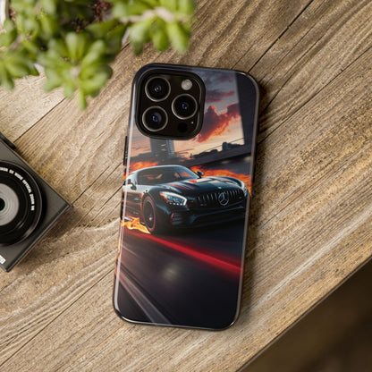 Phone Cases - Mercedes AMG in Urban Flames Design