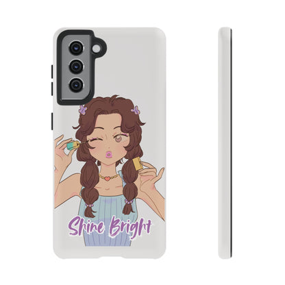 Phone Case - Shine Bright Girl Make Makeup