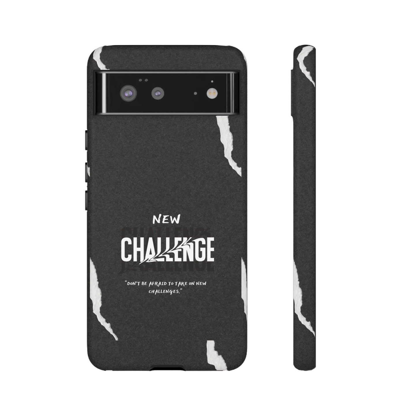 motivational new challenge phone Cases