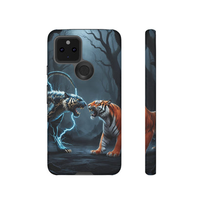 Phone Case - Lion vs Alien Tough Case