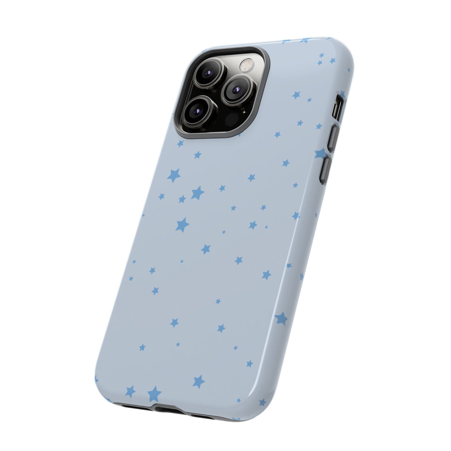 Phone Case - Blue Star in Light Blue Background Design