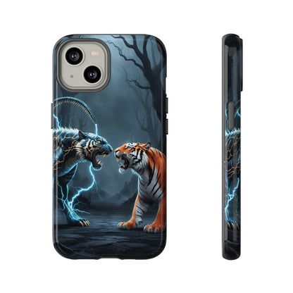 Phone Case - Lion vs Alien Tough Case