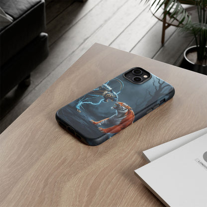 Phone Case - Lion vs Alien Tough Case