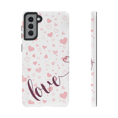 Phone Cases love light bg Tough Cases