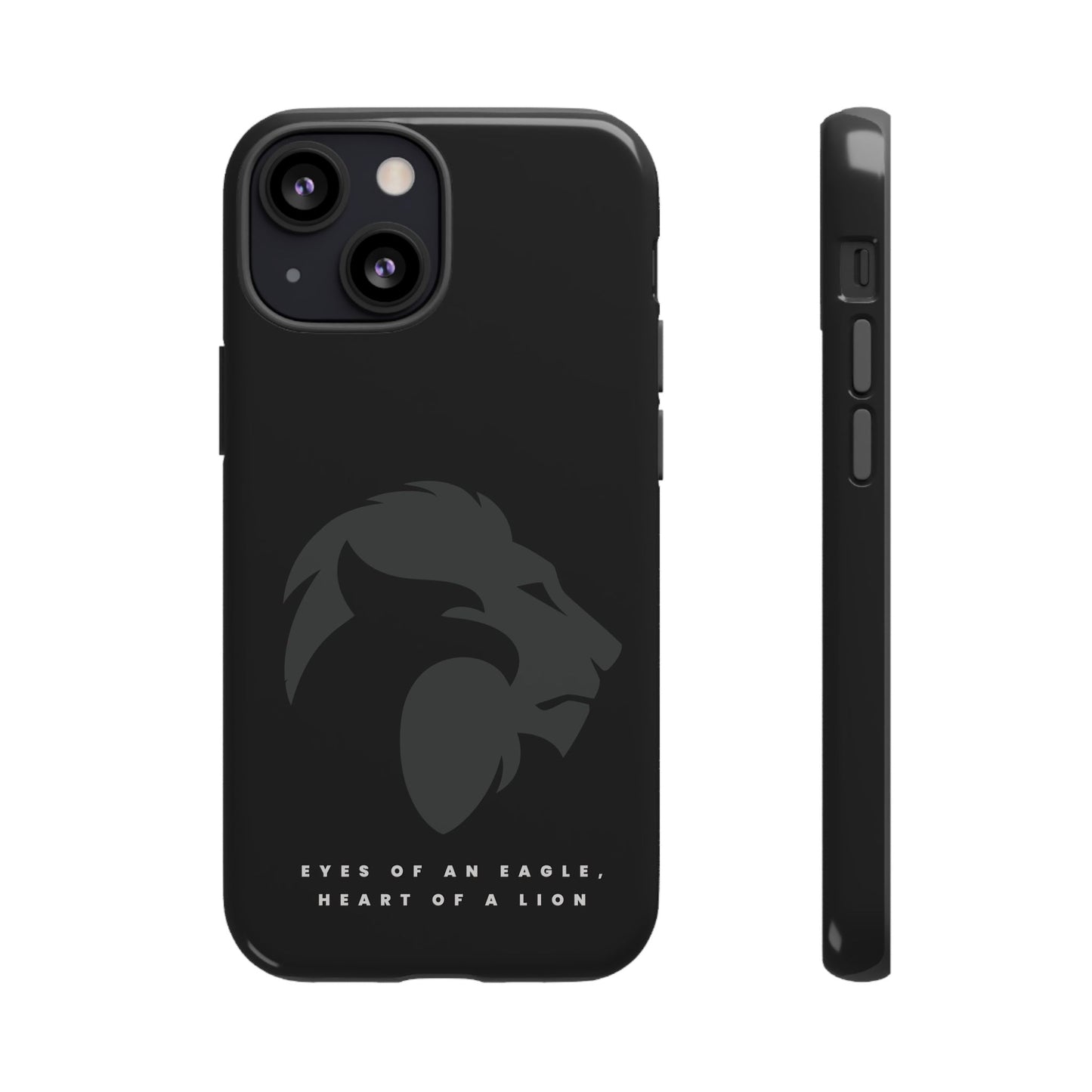 motivational black eagle & lion Tough Cases