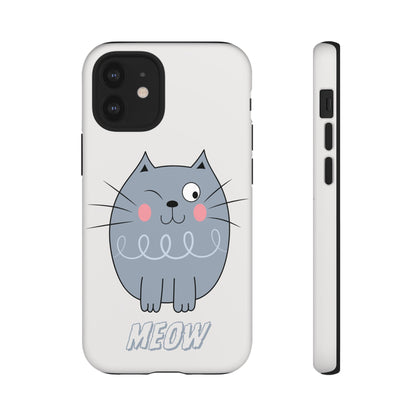 Phone Case - Tough Cat Meow Design