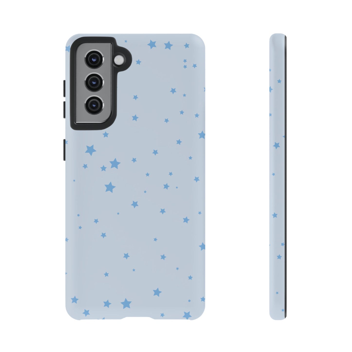 Phone Case - Blue Star in Light Blue Background Design