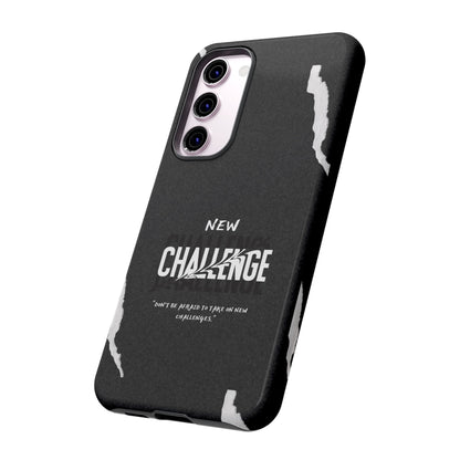 motivational new challenge phone Cases