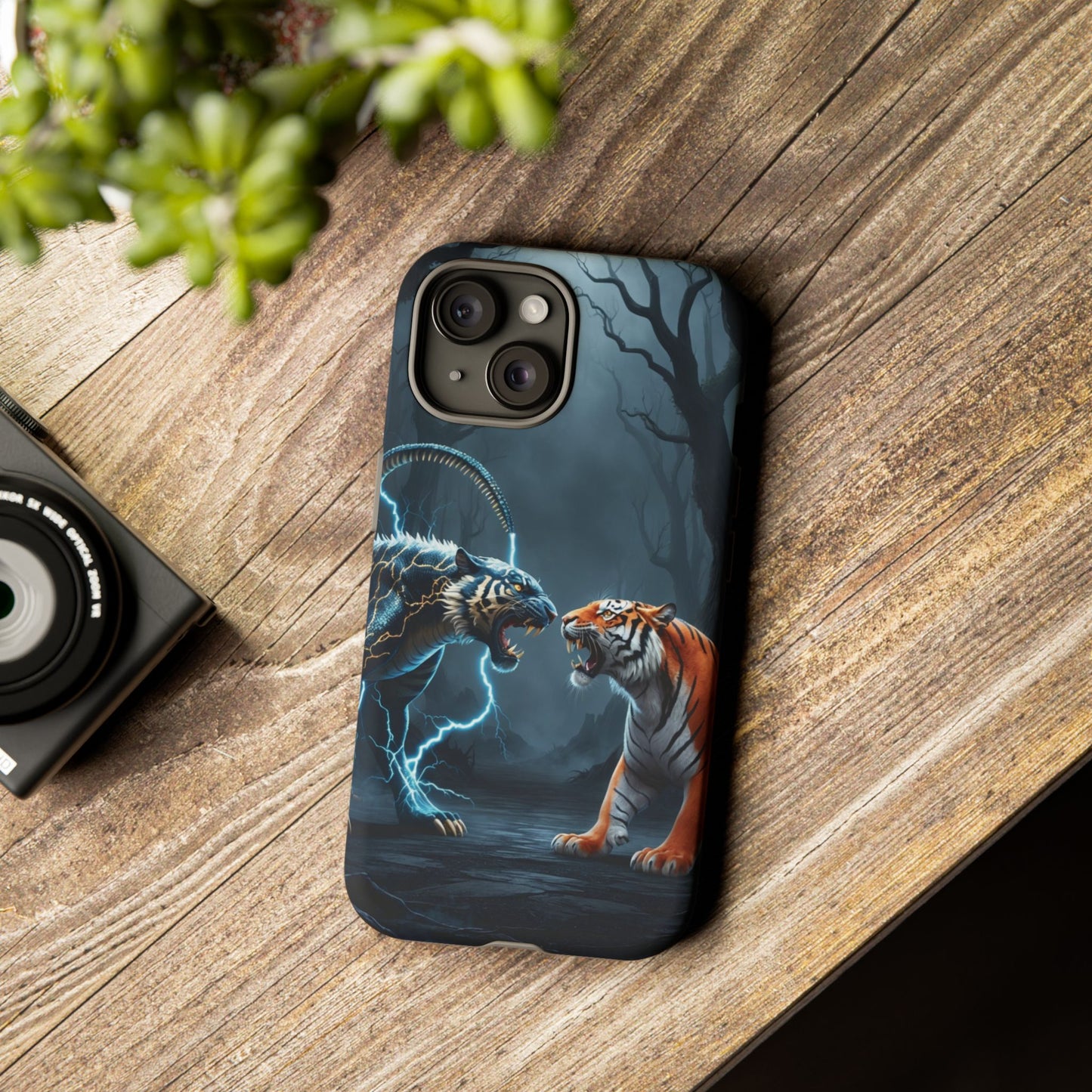 Phone Case - Lion vs Alien Tough Case