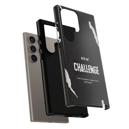 motivational new challenge phone Cases