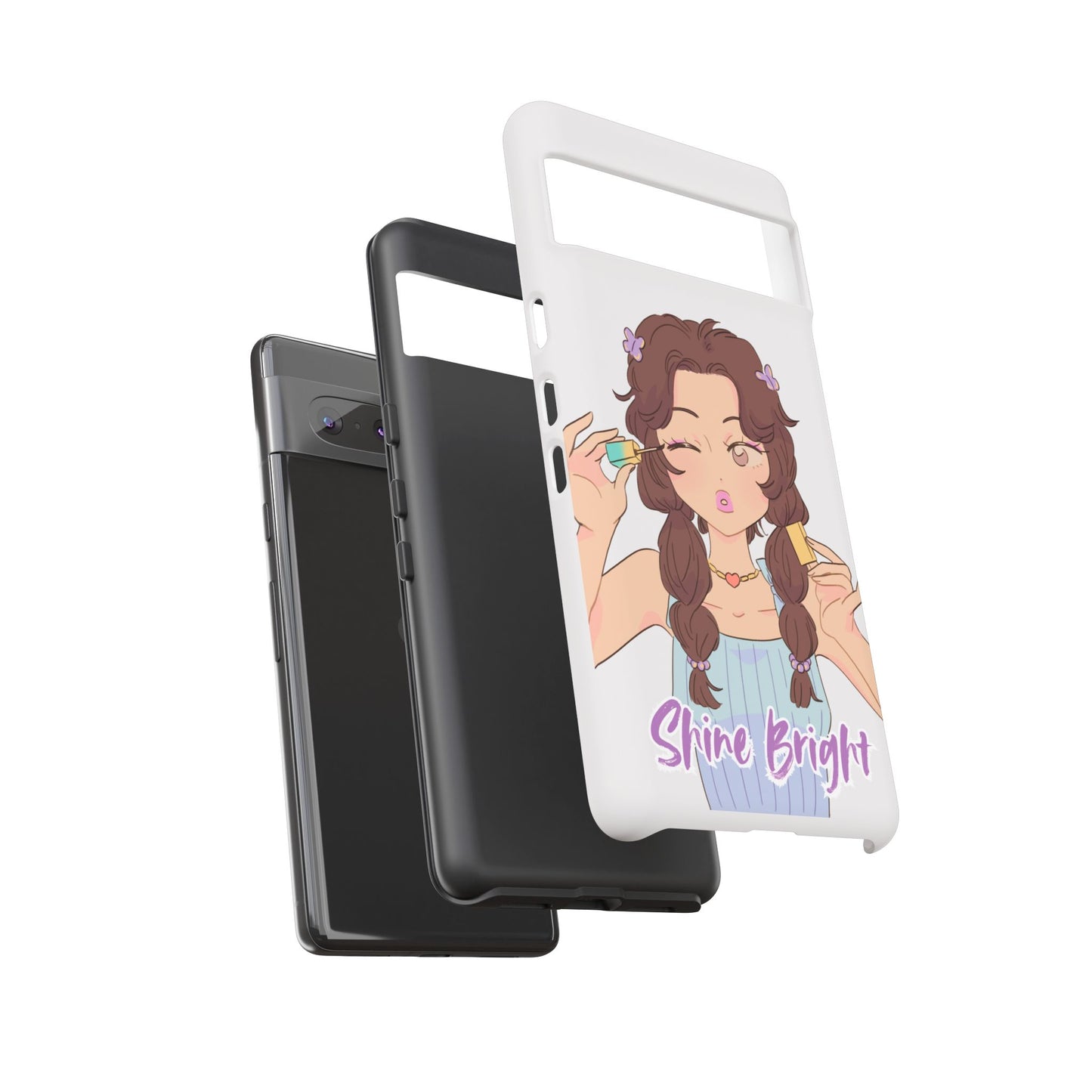 Phone Case - Shine Bright Girl Make Makeup