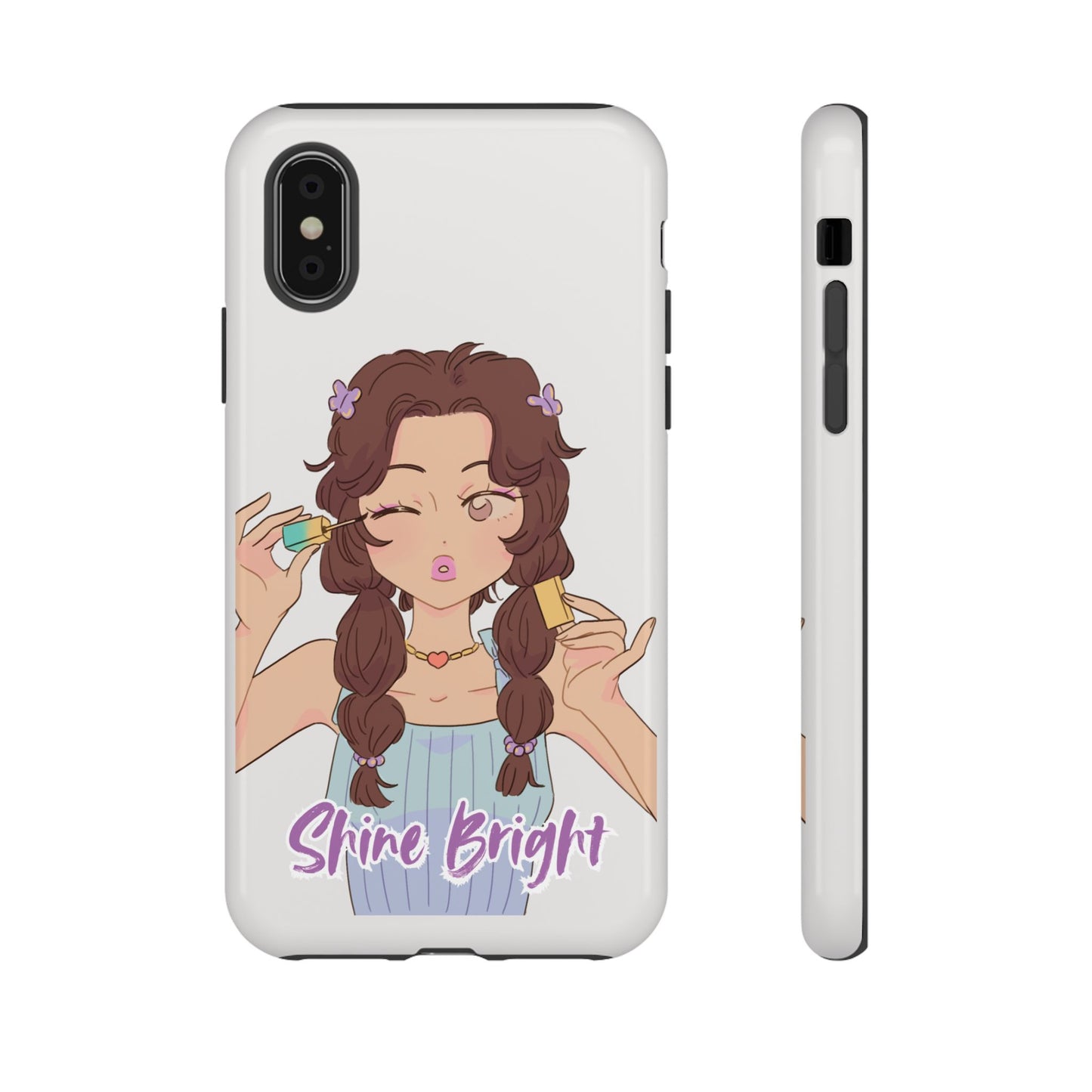 Phone Case - Shine Bright Girl Make Makeup