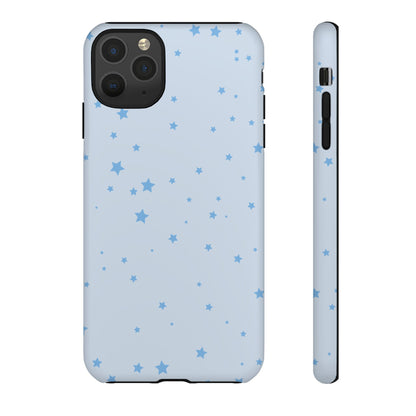 Phone Case - Blue Star in Light Blue Background Design