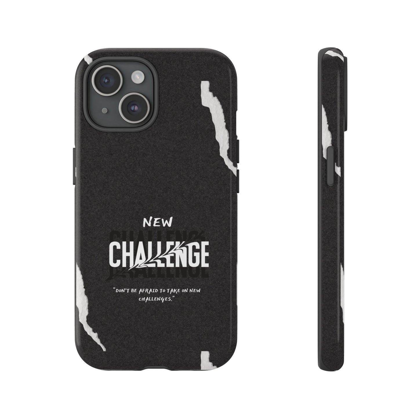 motivational new challenge phone Cases