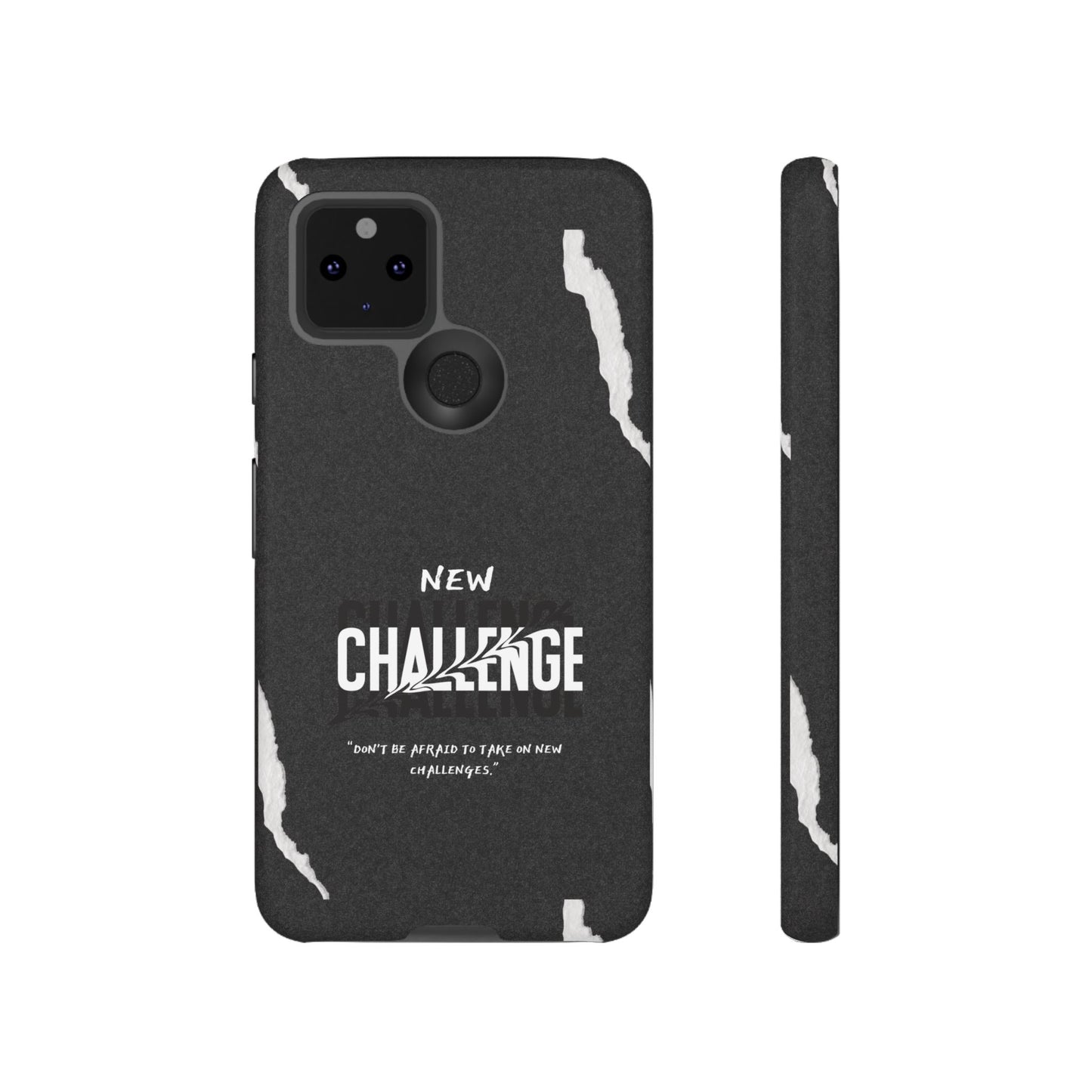 motivational new challenge phone Cases