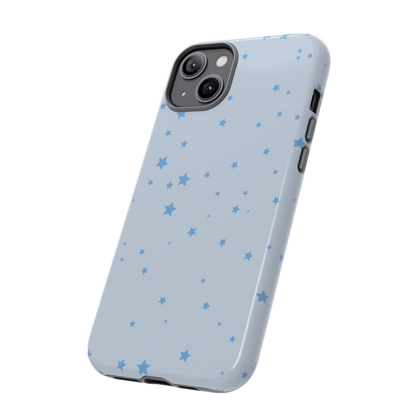 Phone Case - Blue Star in Light Blue Background Design