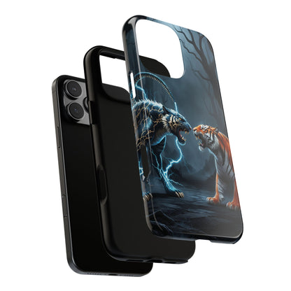 Phone Case - Lion vs Alien Tough Case