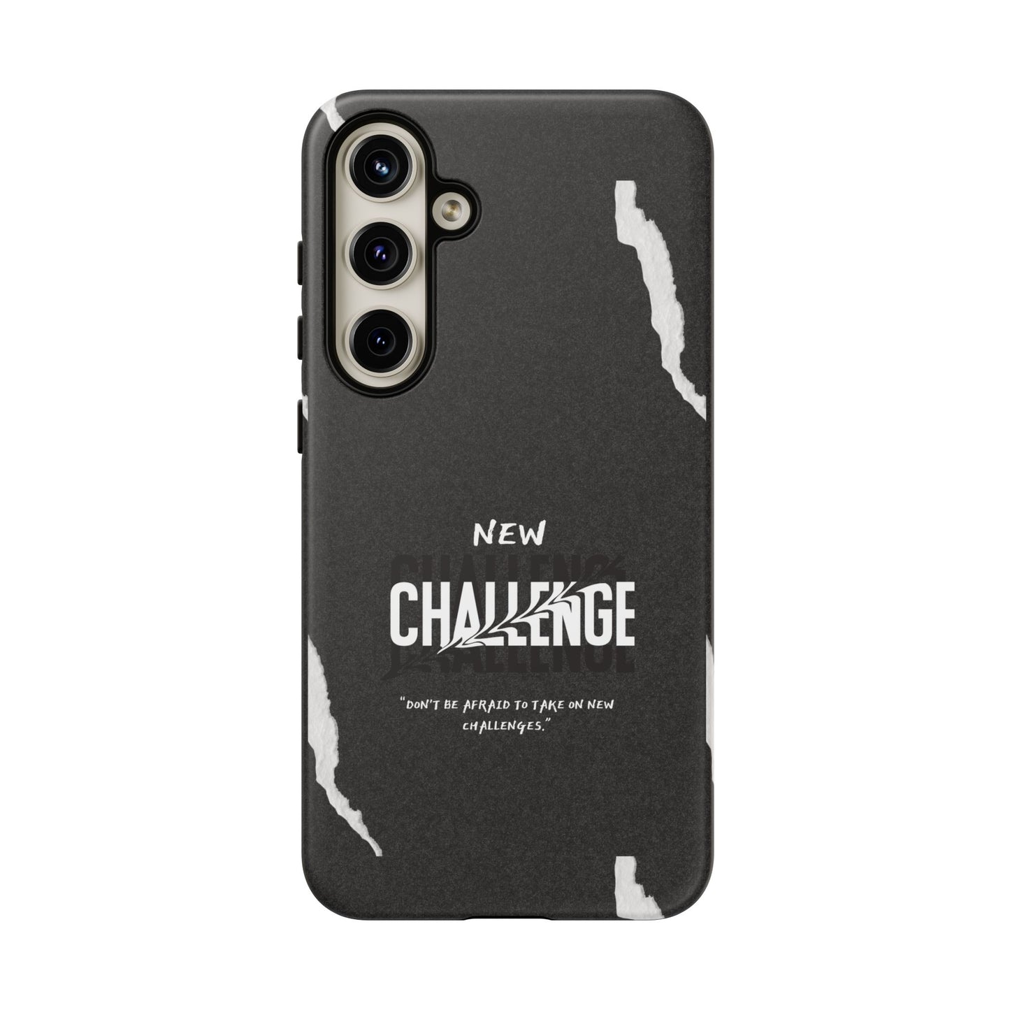 motivational new challenge phone Cases