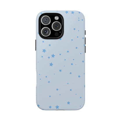 Phone Case - Blue Star in Light Blue Background Design