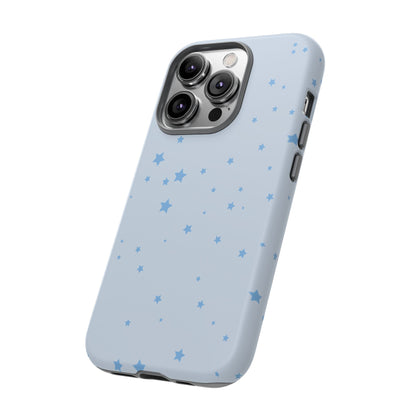 Phone Case - Blue Star in Light Blue Background Design