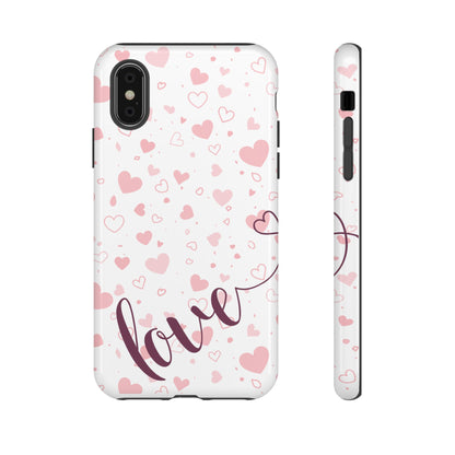 Phone Cases love light bg Tough Cases