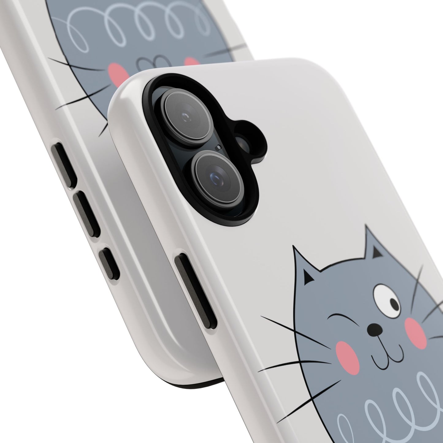 Phone Case - Tough Cat Meow Design