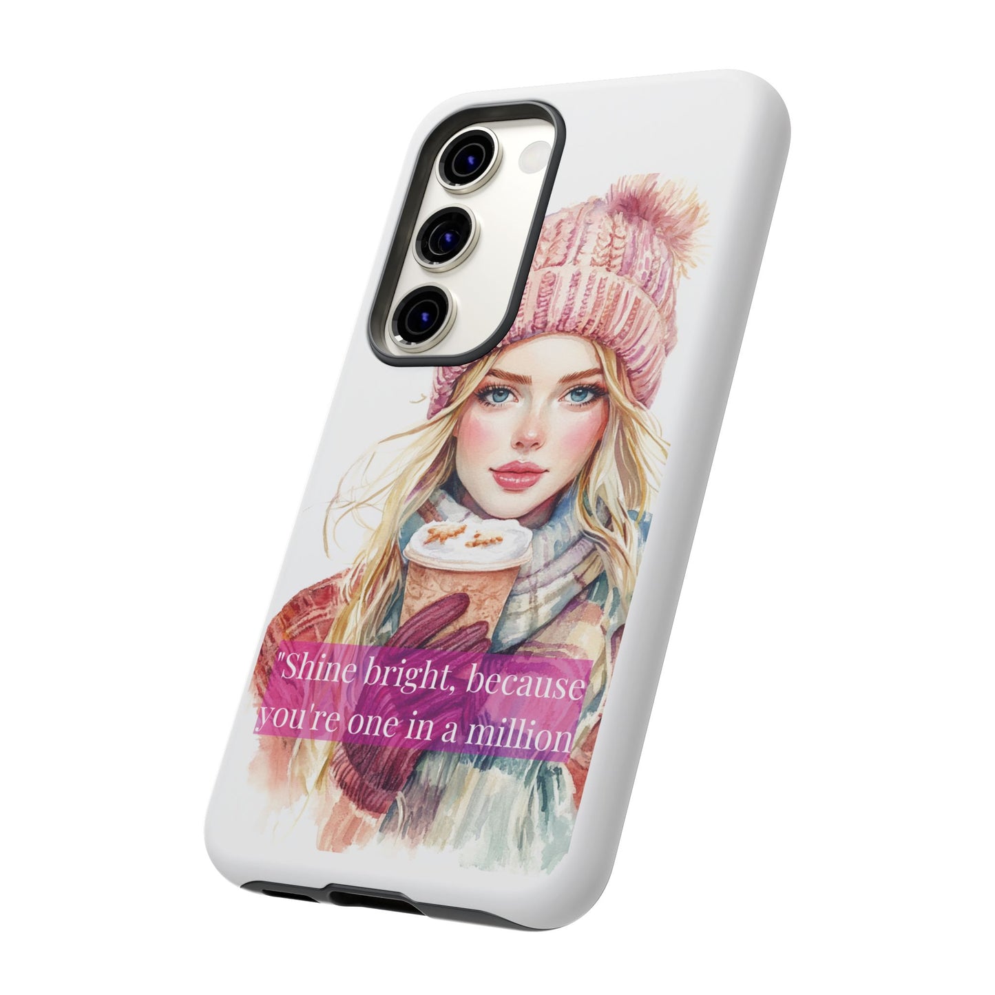 Phone Case - Girls Motivation Beautiful Shine Bright Tough Case