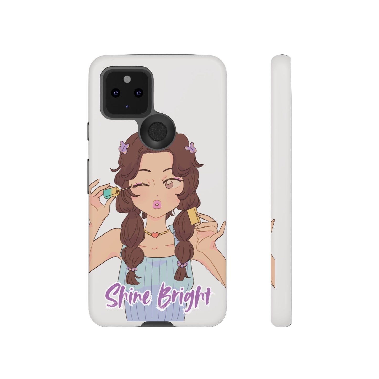 Phone Case - Shine Bright Girl Make Makeup