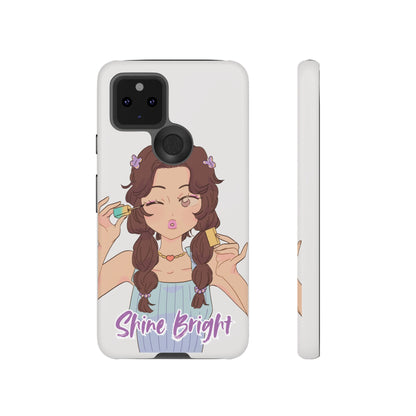 Phone Case - Shine Bright Girl Make Makeup