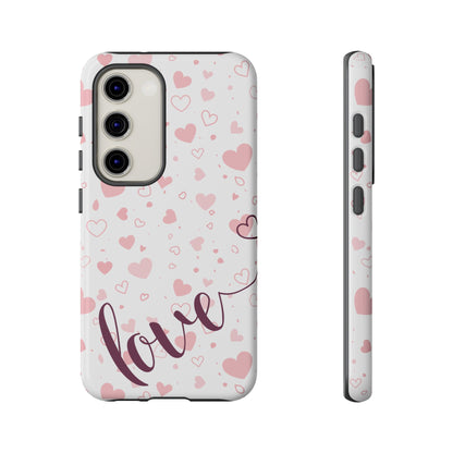 Phone Cases love light bg Tough Cases