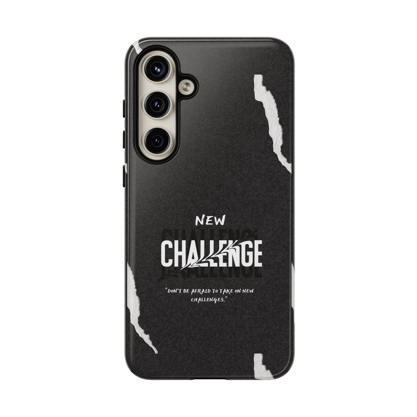 motivational new challenge phone Cases