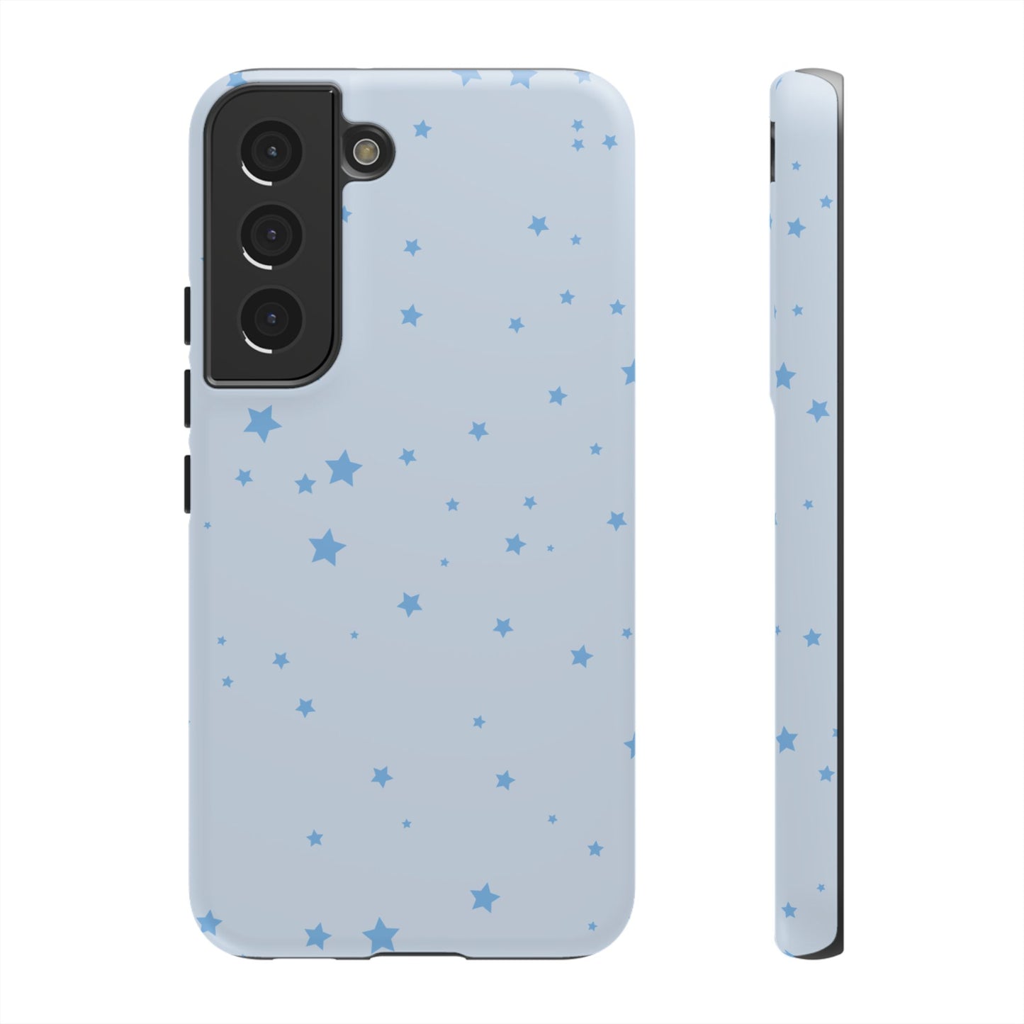 Phone Case - Blue Star in Light Blue Background Design